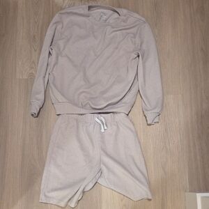 Sleep On It Beige Kids Pajama Set